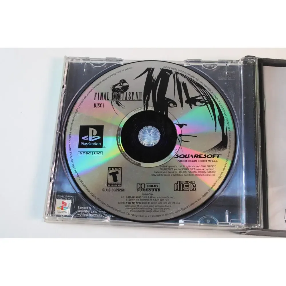 Final Fantasy VIII Greatest Hits (Sony PlayStation 1, PS1) Authentic, Tested
